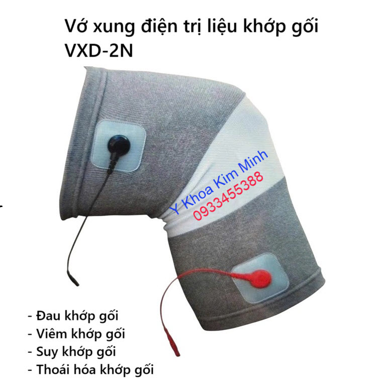Vớ xung điện điều trị đau khớp gối VXD-2N loại dùng với máy xung điện trị liệu
