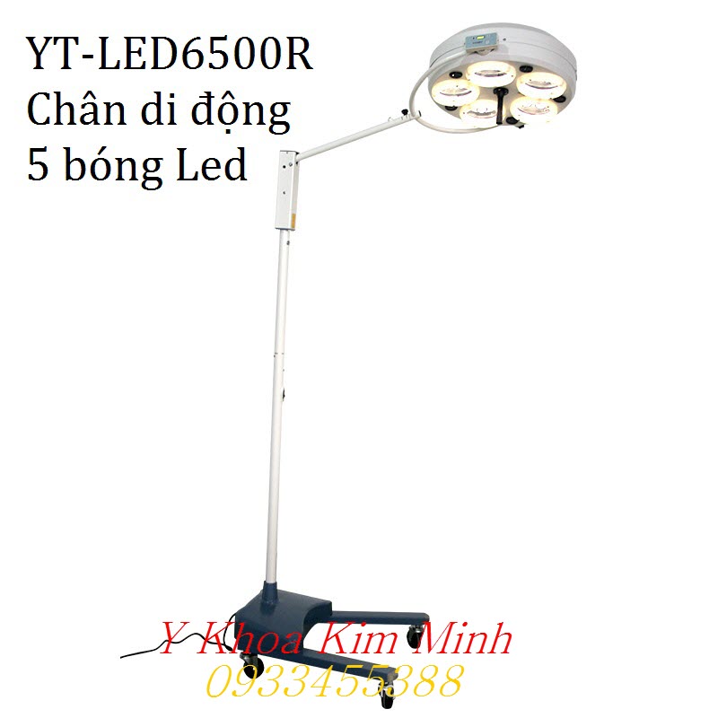 Đèn y tế 5 bóng chân di động YT-LED6500R