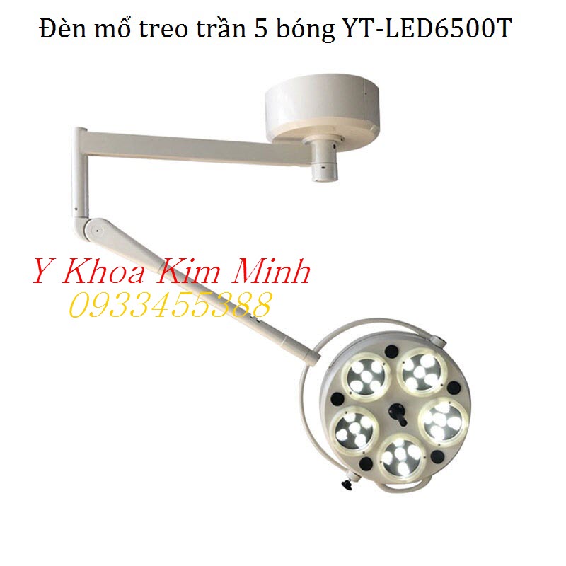 Đèn mổ y tế 5 bóng Led treo trần YT-LED6500T