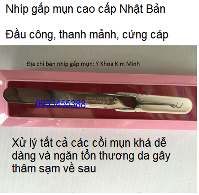 Nhíp gấp mụn Nhật Bản chất lượng cao - Y khoa Kim Minh Bán nhíp gấp mụn đầu cong Nhật Bản tại Tp Hồ Chí Minh - Y Khoa Kim Minh 0933455388