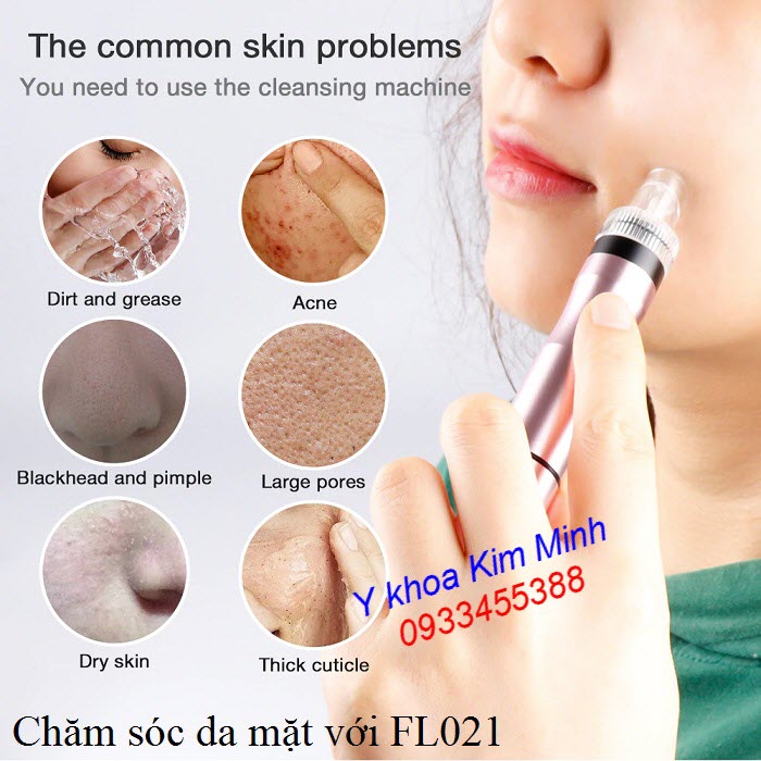 Máy thải độc da mặt FL021 có những công dụng gì trong liệu trình chăm sóc da - Y Khoa Kim Minh