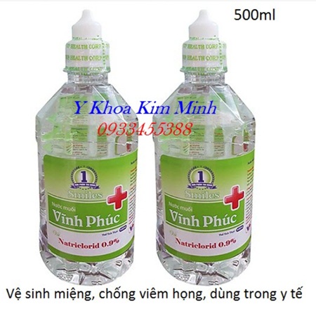 Nước muối sinh lý Vĩnh Phúc dùng rửa mũi súc miệng an toàn hiệu quả đặc biệt cho người bệnh viêm mũi dị ứng có đờm có nước mũi đặc sệt hoặc đang bị viêm mũi, sử dụng được cho trẻ em và người lớn